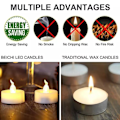 Miniatyrbild 6 av 11: 1/10x LED Värmeljus Elektronisk Flimmer Flamlös Ljus XMAS, Gul USNEW B1Z7 flashing yellowA One-size 10pcs