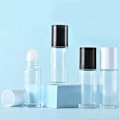 Miniatyrbild 11 av 11: Rull-på-flaskor av klart glas 30/50 ml Extra stora rullkulor Perf 30ml white 1pcs