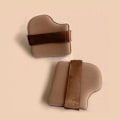Miniatyrbild 6 av 11: Puderpuff Choklad Puderpuff Kudde Flockig Löspuder double-sided non latex puff 1pc