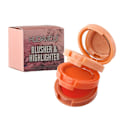 Miniatyrbild 6 av 11: HUDAMOJI Rouge- och Highlightingpuder 3-lagerspalett Shimmering Ma 1 # Moonlight Mermaid one-size