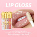 Miniatyrbild 4 av 11: USHAS Hot Matte Scepter Beauty Läppglans Guldglitter Långvarig #02 One size