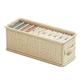 Miniatyrbild 1 av 11: Underkläder Förvaringslåda Organizer Avdelare Vikbar Garderob Förvaring Strumpor Underkläder. beigeB 11  grids