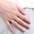 Miniatyrbild 7 av 11: Herr Öppen Ring Dominerande Mode Ring Enkel Retro Herr Bredbrättad Accessoarer Mode W8K2 Silvery One size