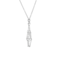 Miniatyrbild 6 av 11: Halsband med kristallstenhållare, kristallhängehållare, justerbar Silvery S