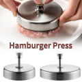 Miniatyrbild 3 av 11: Rostfri icke-klibbig hamburgare press hamburgare patty maker kit S one-size