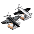 Miniatyrbild 6 av 11: Bilinstrumentbräda Flygplansdekoration Solcellsdriven Luftfräschare Diffuser Aromaterapi Black 1pcs