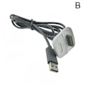 Miniatyrbild 1 av 11: Trådlös laddningskabel för XBOX360-kontroller USB-laddningskabel grey One-size