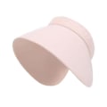 Miniatyrbild 5 av 11: Dam 6.24\" Bred Storbrättad Solhatt Bomull Clip On Solskärm T Pink 1pcs