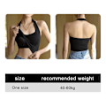 Miniatyrbild 2 av 11: Linne, rygglöst med inbyggda bh-inlägg, Sling Vest Top Q9C7 I9T1 White One size
