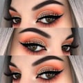 Miniatyrbild 4 av 11: Glitter flytande eyeliner, metallisk skimrande vit silver guld Diamo cream One-size