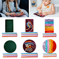 Miniatyrbild 3 av 11: Sensorisk aktivitetsbräda Fidget Leksaker för barn 3+ & Vuxna med Reli round rainbow 1 board+10 sticks