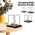 Miniatyrbild 4 av 11: Newtons vagga balansbollar, Newtonpendel med 5 bollar, Fysik 9cm 1pcs