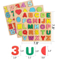 Miniatyrbild 2 av 11: Träpussel Barn Pedagogisk Lärleksak Djurblock Gåva B6 I9M T6Q5 number onesize