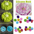 Miniatyrbild 3 av 11: DIY Form för Blommor i Silikon för Godis, Kakor, Is Z8 three-dimensional daisy 1pc