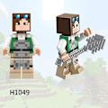 Miniatyrbild 6 av 11: Barn Byggklossar Mini Leksak Stad Minifigurer Block Minecraft Nano C2t4 H1055 1pcs