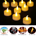 Miniatyrbild 4 av 11: 1/10x LED Värmeljus Elektronisk Flimmer Flamlös Ljus XMAS, Gul USNEW B1Z7 flashing yellowA One-size 10pcs