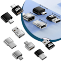 Miniatyrbild 8 av 11: USB-C Type C Hane till USB 3.0 Type A Hona OTG Adapterkabel 2024 Konverterare T4I6 Black typec