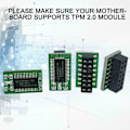 Miniatyrbild 10 av 11: TPM 2.0 Krypteringssäkerhetsmodul Fjärrkort Windows 11 Uppgraderingsmodul Lot E4 For MSI 14Pin LPC One-size