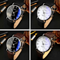 Miniatyrbild 7 av 11: Herrklockor Armbandsur Analog Kvarts Mode Present BÄST Svart 4 One-size