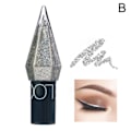 Miniatyrbild 1 av 11: Glitter flytande eyeliner, metallisk skimrande vit silver guld Diamo ivory One-size