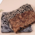 Miniatyrbild 3 av 11: Dam Kvinnor Leopard Tryckt Mjukt Chiffon Sjal Halsduk Lång Wr coffee A
