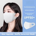 Miniatyrbild 5 av 11: Andningsbar Ice Silk Mask Spårlös Anti Pollen Solskyddsmask Anti-UV~ Green One size