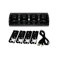 Miniatyrbild 8 av 11: 4-i-1 Laddningsstation för Wii & Wii U Fjärrkontroll, Laddare black 1pcs