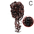 Miniatyrbild 1 av 11: Naturligt Clip-on Messy Bun Hårförlängning för Bröllop dark brown one size