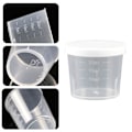 Miniatyrbild 8 av 11: 1/5 st Mätkopp i plast för medicinering Transparent + white coverl 30ml 5pcs