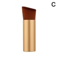 Miniatyrbild 1 av 11: Make Up Foundation Brush Flat Angled Head Liquid Powder Brushe matte gold 1pcs