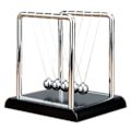 Miniatyrbild 8 av 11: Newtons vagga balansbollar, Newtonpendel med 5 bollar, Fysik 14cm 1pcs