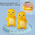 Miniatyrbild 3 av 11: Cartoon Stress Relief Dinosaur Toy Funny Elastic Peach Squeeze D yellowA one-size
