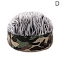 Miniatyrbild 11 av 11: Perukmössa Män Kvinnor Hatt Snygg Simuleringsperuk Kort Solhår Vis D 1pcs