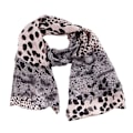 Miniatyrbild 5 av 11: Dam Kvinnor Leopard Tryckt Mjukt Chiffon Sjal Halsduk Lång Wr gray B