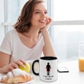 Miniatyrbild 4 av 11: Kvinnor Stärker Det Var Aldrig En Klänning Motiverande Tvåfärgad Kaffekopp Pink 11oz