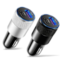 Miniatyrbild 11 av 11: Snabb Bil Laddare Adaptrar USB QC3.0 Typ-C Snabbladdning Cigare black One-size