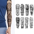 Miniatyrbild 2 av 11: Magisk Tatuering Full Arm Tillfällig Tatuering Unisex Design Vattentät TQB-285 480*170mm