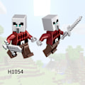 Miniatyrbild 3 av 11: Barn Byggklossar Mini Leksak Stad Minifigurer Block Minecraft Nano C2t4 H1055 1pcs
