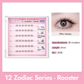 Miniatyrbild 7 av 11: UWN tolv stjärnbilder limfria lösögonfransar simulerade X7 Cat paw lower eyelashes One size