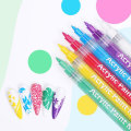 Miniatyrbild 4 av 11: Nail Art Graffiti Pennor Vattentät målning Ritning Liner Brush M Transparent One-size