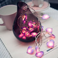 Miniatyrbild 11 av 11: 1,5 m LED-ljusslingor med hjärtan Rosa Lila Blå Jul Bröllop B red 1.5M