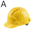 Miniatyrbild 1 av 11: Tjock V-formad ABS säkerhetshjälm, byggarbetsplatsarbetare Yellow One size