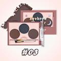Miniatyrbild 10 av 11: Naturlig 4-färgad Ögonbrynspulverpalett Vattentät Makeup Ögonbryn 01#  5g