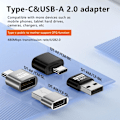 Miniatyrbild 5 av 11: USB-C Type C Hane till USB 3.0 Type A Hona OTG Adapterkabel 2024 Konverterare T4I6 Black typec