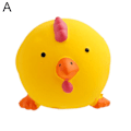 Miniatyrbild 6 av 11: 1 st latex ljudande bollformade tecknade djur Yellow chicken One-size