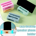 Miniatyrbild 2 av 11: Bärbar Mobiltelefon Ställhållare Ljudförstärkare Högtalare Loudspe Pink 1pcs
