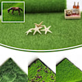 Miniatyrbild 2 av 11: Mikrolandskap Simulerad Falsk Mossa Konstgräs Ekologisk Dekor Dense15*15cm 1pcs