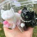 Miniatyrbild 8 av 11: Kattklämleksaker, Söta Katt Squishies Klämleksaker, Handgjorda Taba S Pink One size