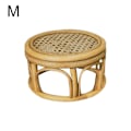 Miniatyrbild 1 av 11: RJSQAQE Rattan Plant Stands, Liten Boho Rattan Wicker Rund Riser RattanM M