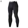 Miniatyrbild 9 av 11: Männs Kompressionsunderställ Sportbyxor Leggings Tight Bottoms black XL